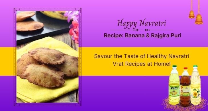 Banana and Rajgira Puri Banana and Rajgira Puri recipe
